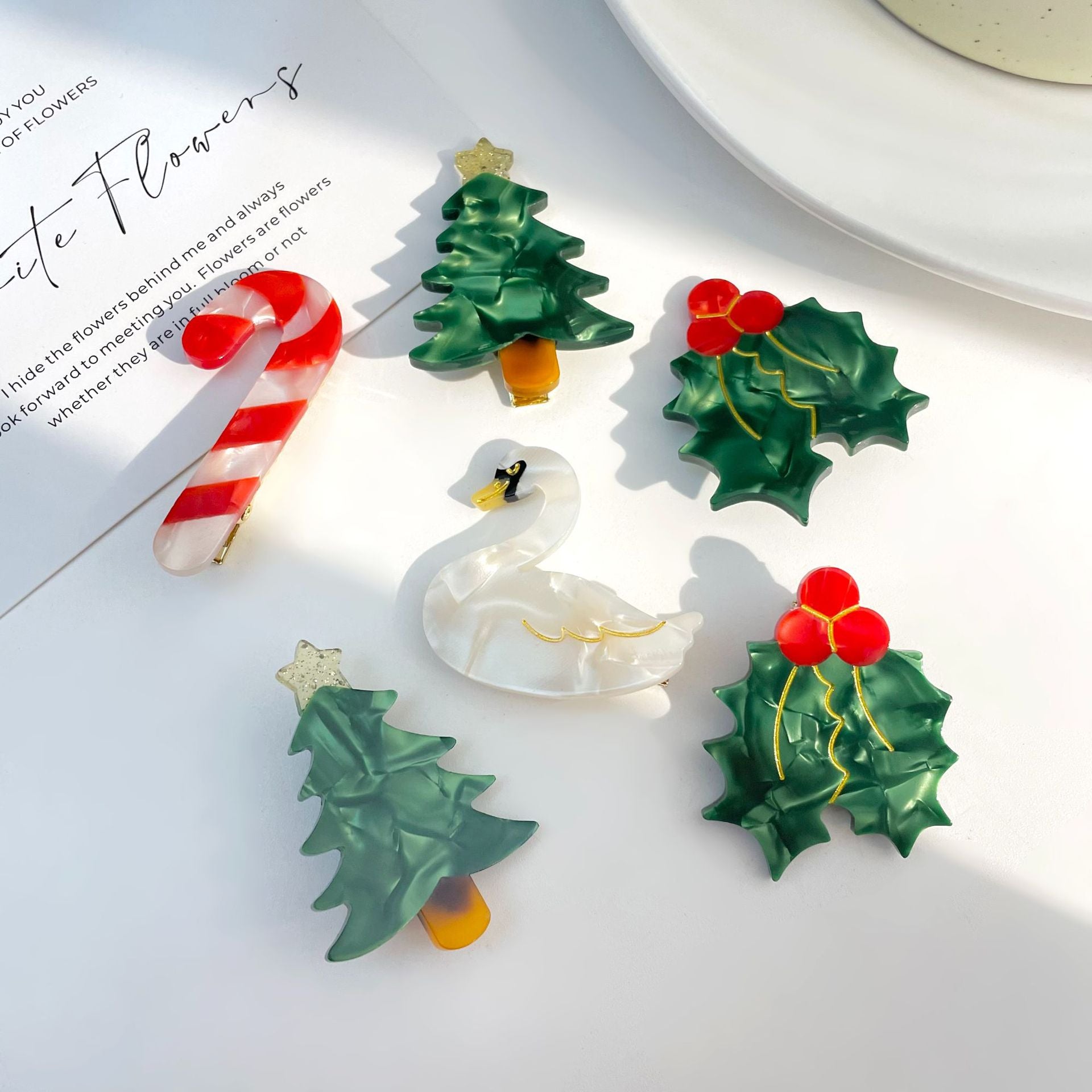 Wholesale Candy Cherries Acetate Hair Clips
